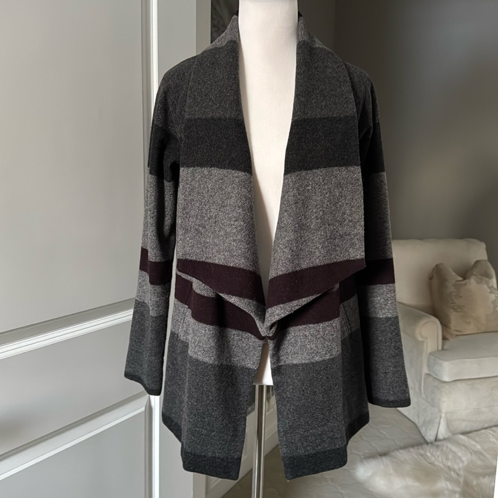 Theory Open Wool Blend Clariana Cardigan Jacket Sz P